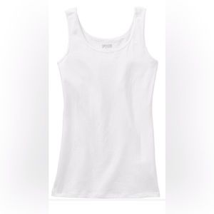 NWT Duluth Trading Co Women’s White No Yank Tank Lg